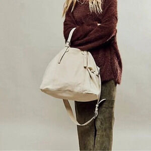 Free People Harrison‎ Bunny Crew Chocolate Brown Oversized Fuz Sweater Small